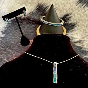 Retired Brighton Spectrum Blue Topaz/silver SET!